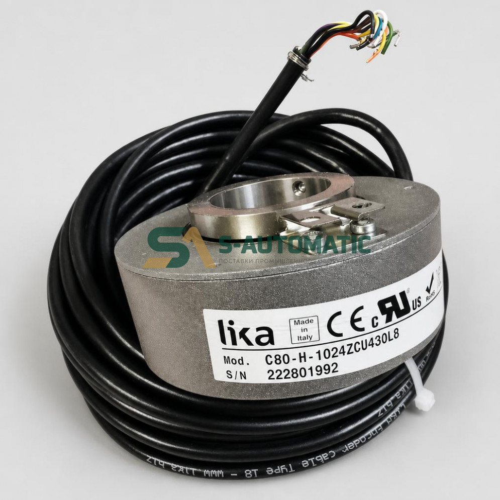 Энкодер инкрементальный (C80-H-1024ZCU430L8) C80-H4-01024-ZCU-30-ST-RL080 Lika