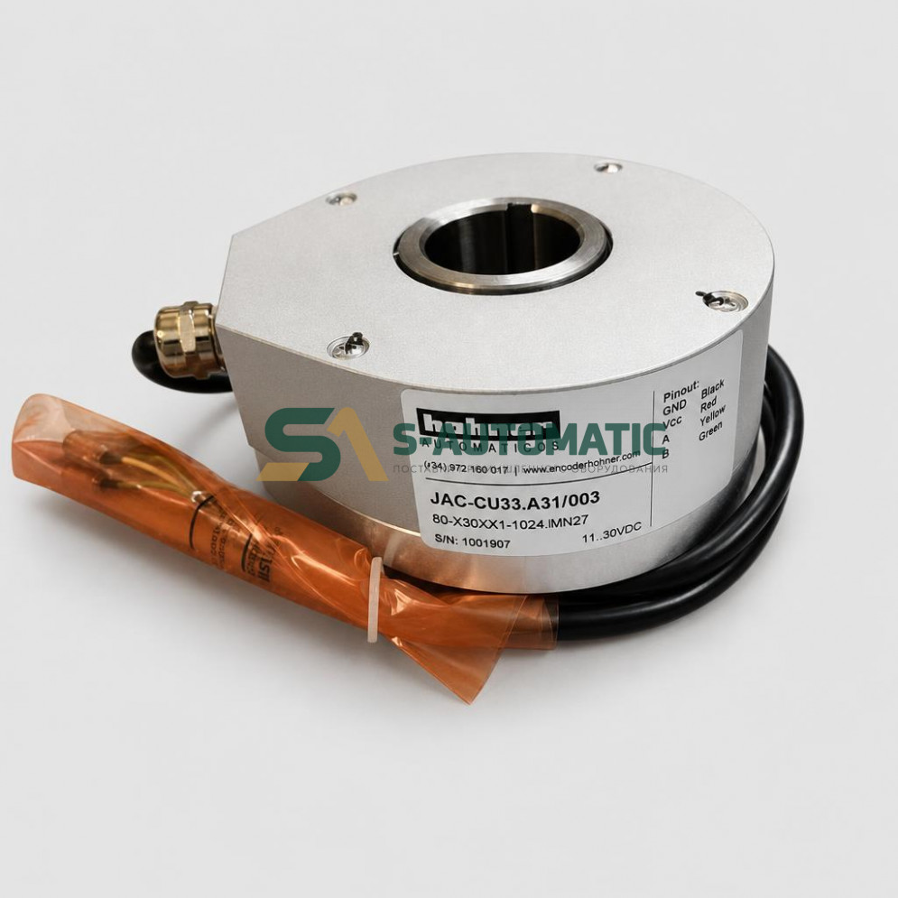 Энкодер инкрементальный лебедки 13VTR 1,6 м/с JAA00633ABF003 80.X30XX1.1024.MN27 Hohner