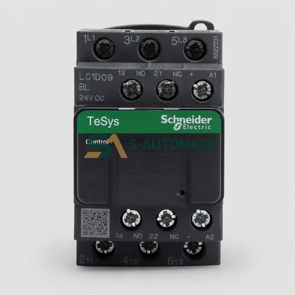 Контактор 9A 3P 24VDC LC1D09BL TeSys Schneider Electric