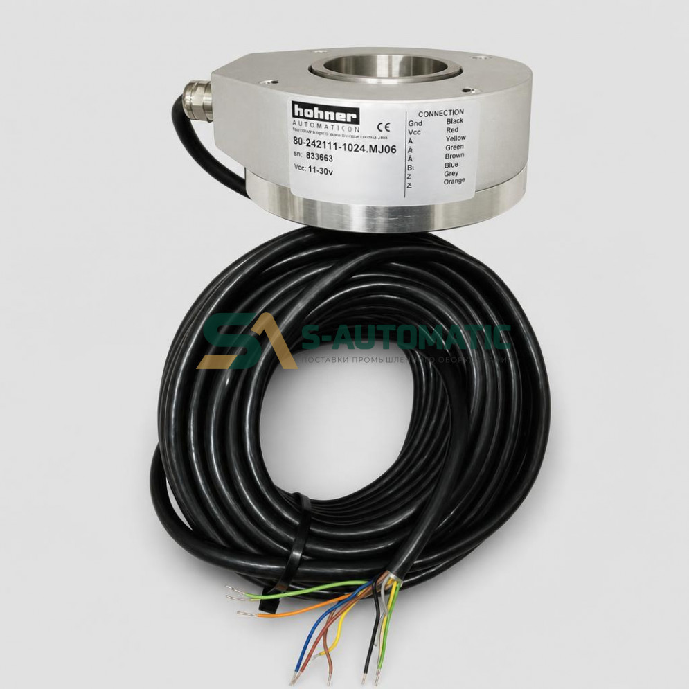 Энкодер Vcc 11-30V (применение в лебедках МЛЗ) 80-242111-1024.MJ06 (MN37) Hohner
